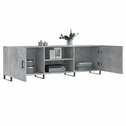 TV-Schrank Betongrau 150x30x50 cm Holzwerkstoff