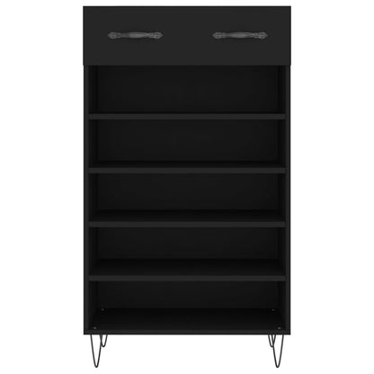 Schuhschrank Schwarz 60x35x105 cm Holzwerkstoff