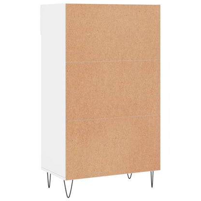 Schuhschrank Hochglanz-Weiß 60x35x105 cm Holzwerkstoff