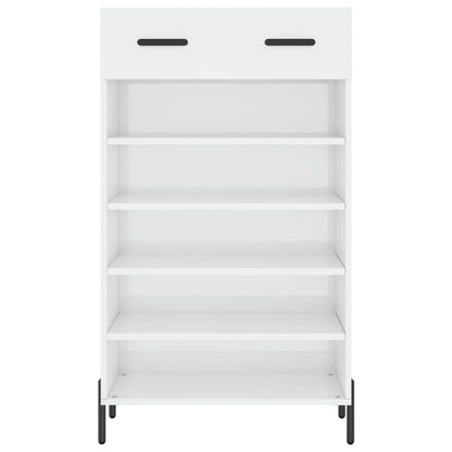 Schuhschrank Hochglanz-Weiß 60x35x105 cm Holzwerkstoff