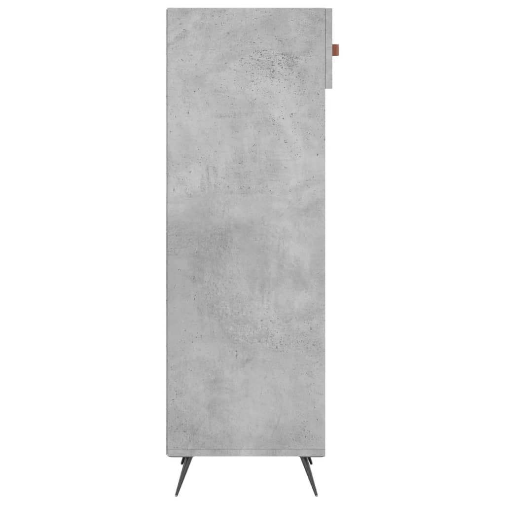 Schuhschrank Betongrau 30x35x105 cm Holzwerkstoff