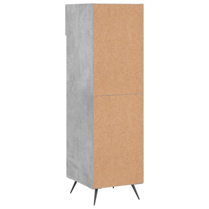 Schuhschrank Betongrau 30x35x105 cm Holzwerkstoff