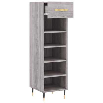 Schuhschrank Grau Sonoma 30x35x105 cm Holzwerkstoff