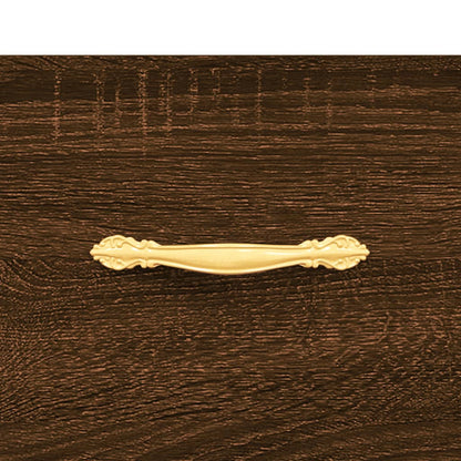 Schuhschrank Braun Eichen-Optik 30x35x105 cm Holzwerkstoff