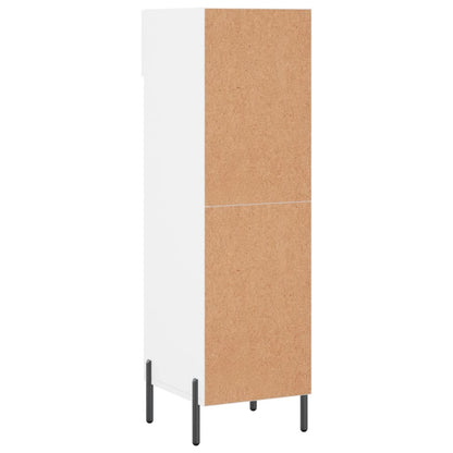 Schuhschrank Hochglanz-Weiß 30x35x105 cm Holzwerkstoff