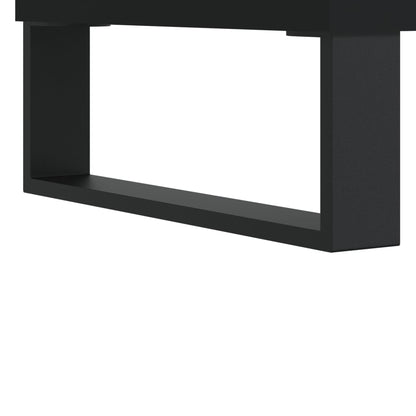 Schuhschrank Schwarz 30x35x105 cm Holzwerkstoff