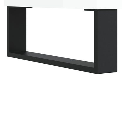 Schuhschrank Hochglanz-Weiß 30x35x105 cm Holzwerkstoff