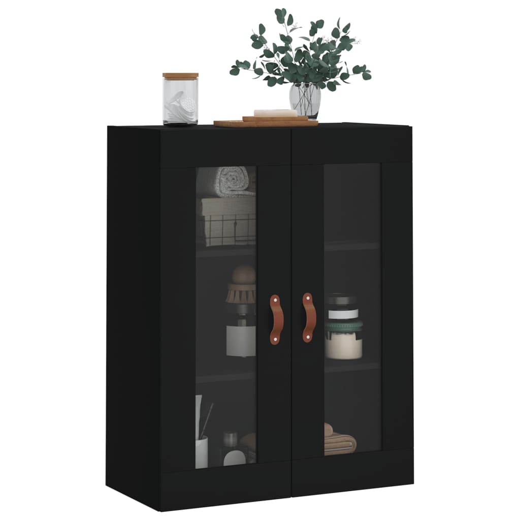 Wandschrank Schwarz 69,5x34x90 cm