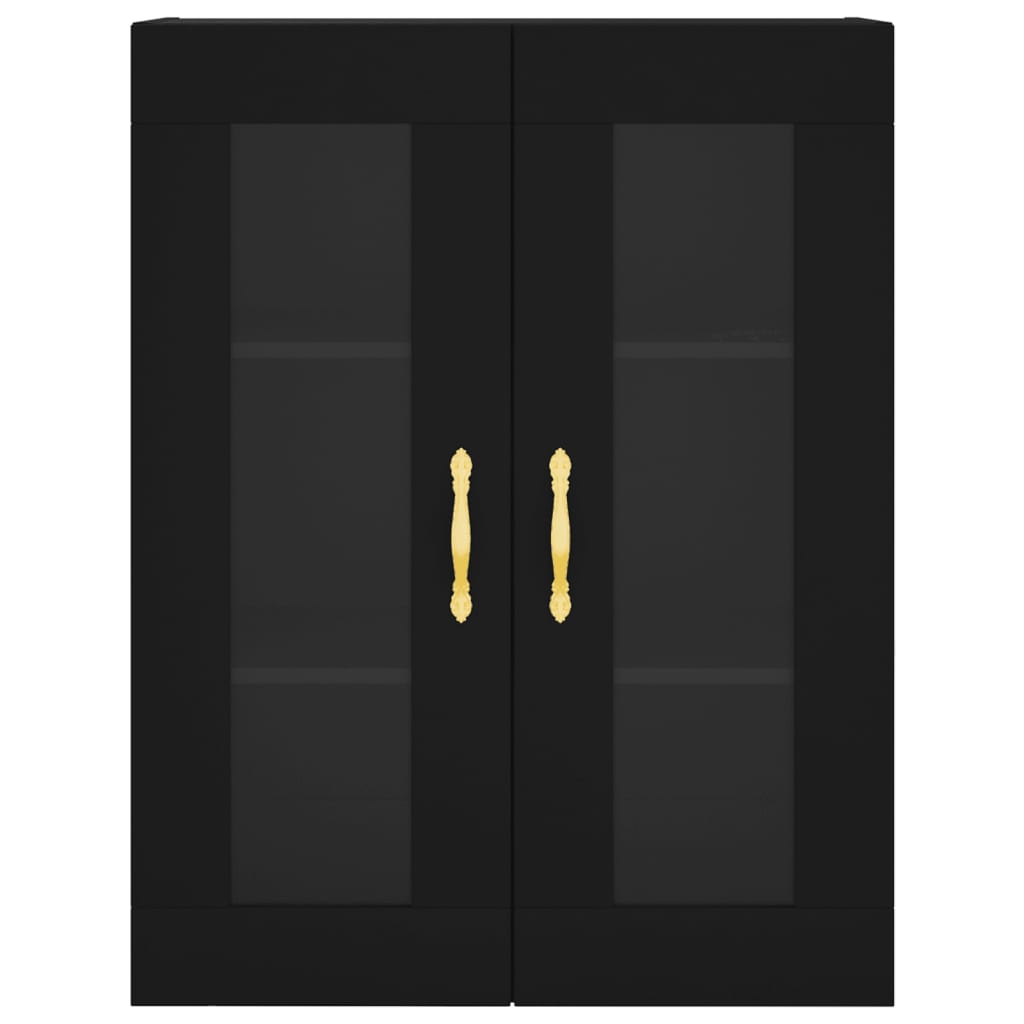 Wandschrank Schwarz 69,5x34x90 cm