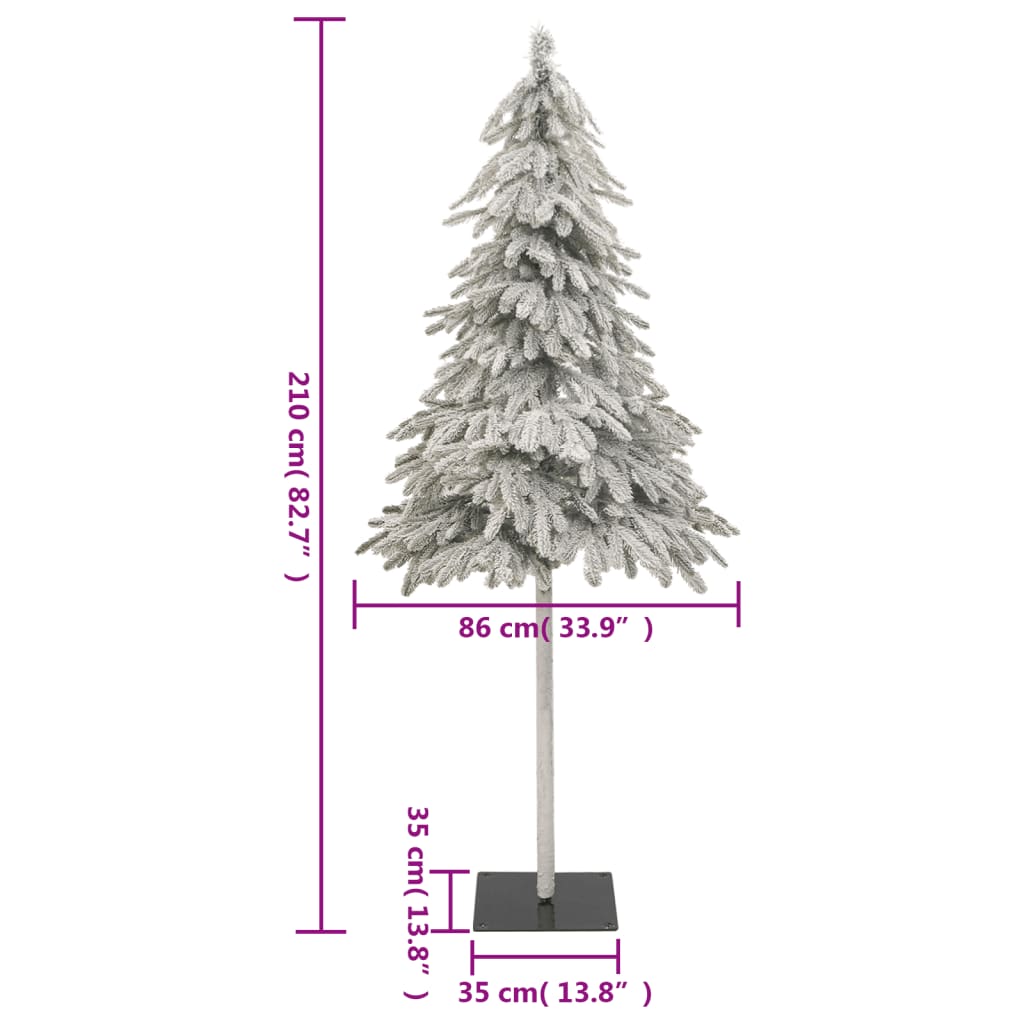 Künstlicher Weihnachtsbaum Beschneit 210 cm