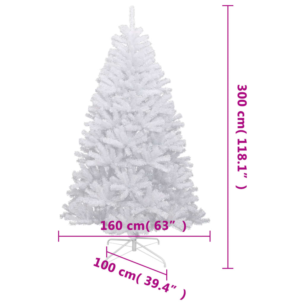 Künstlicher Weihnachtsbaum Klappbar Beschneit 300 cm