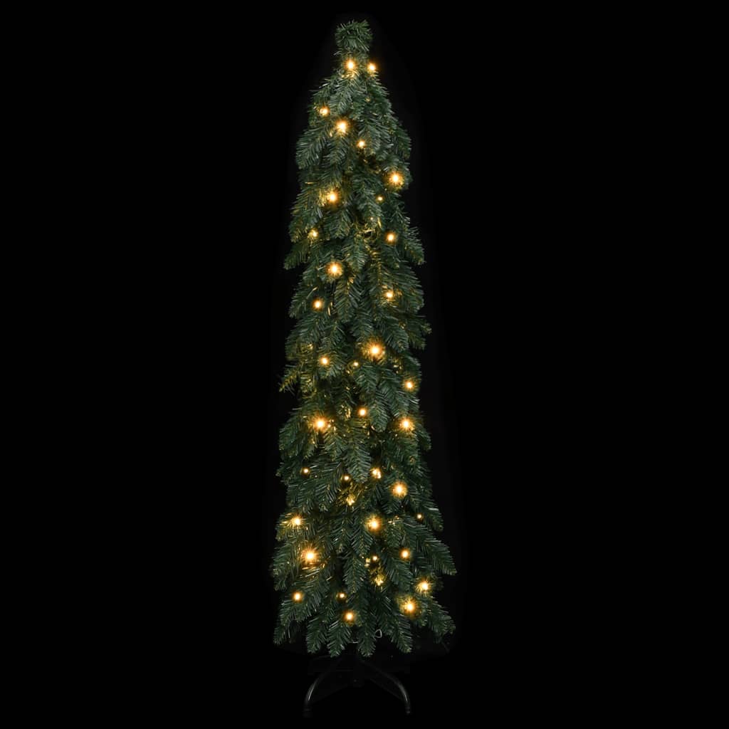 Künstlicher Weihnachtsbaum mit Beleuchtung 60 LEDs 120 cm