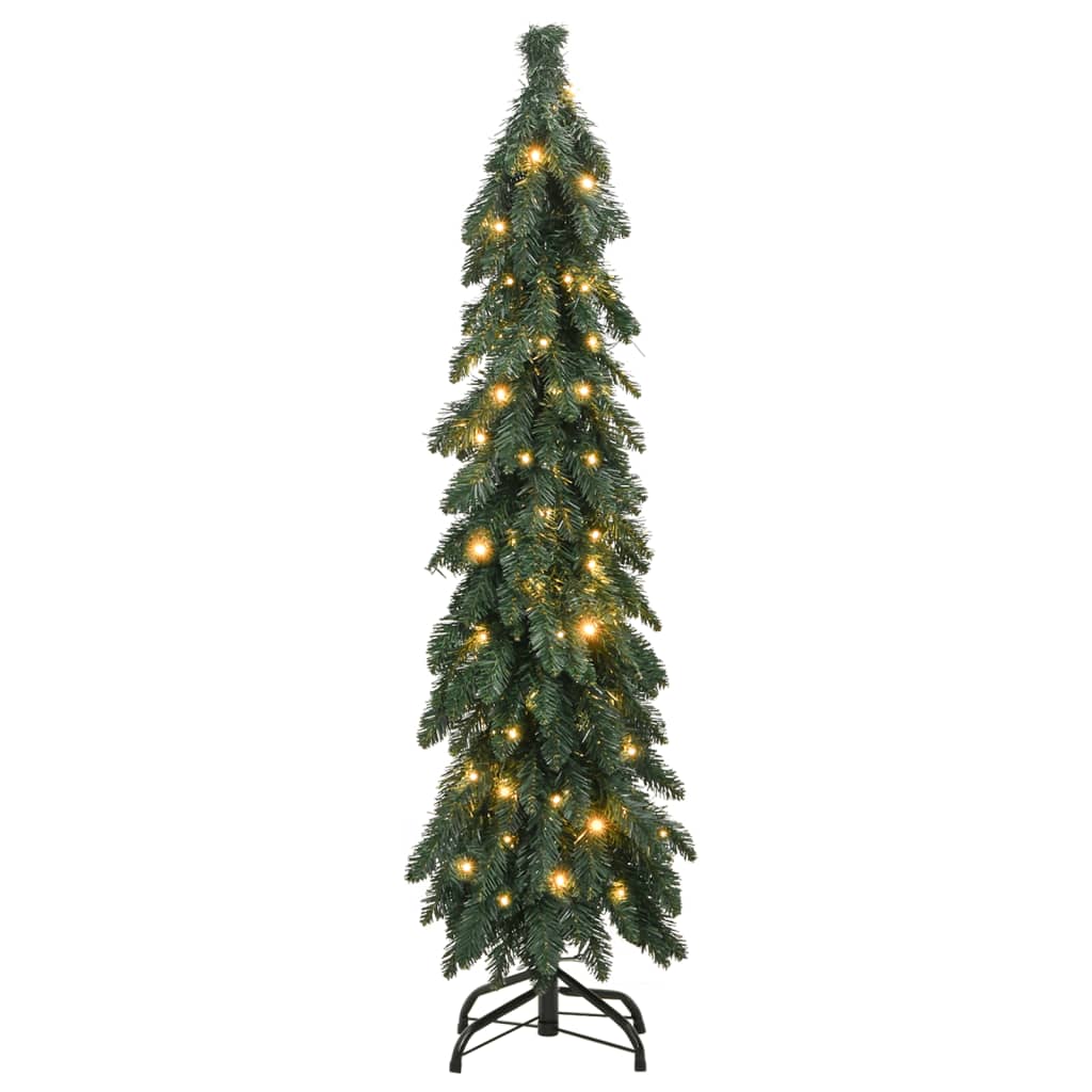 Künstlicher Weihnachtsbaum mit Beleuchtung 60 LEDs 120 cm