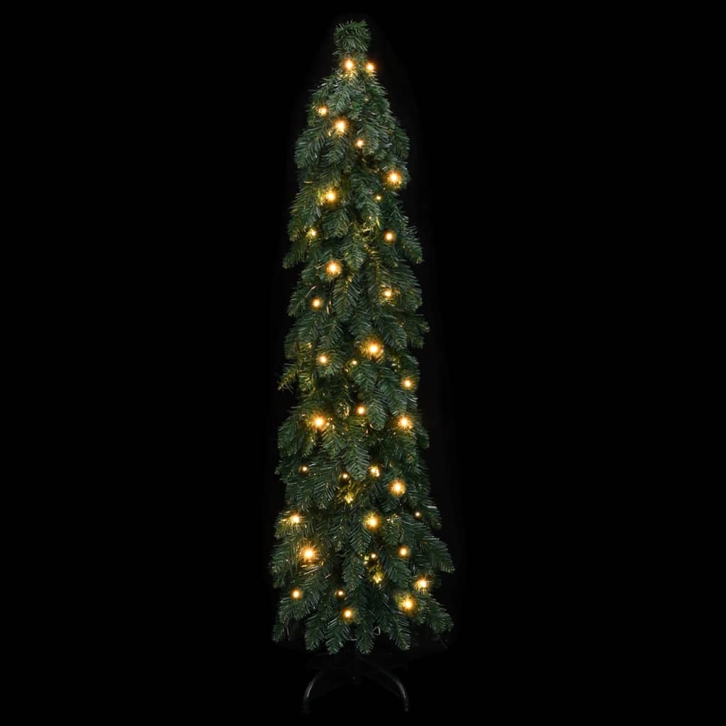 Künstlicher Weihnachtsbaum mit Beleuchtung 80 LEDs 150 cm