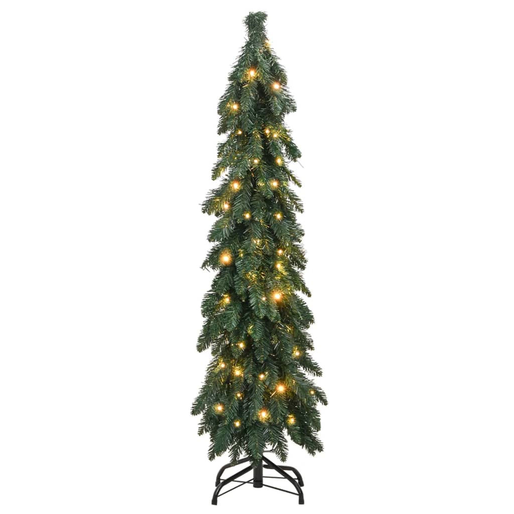 Künstlicher Weihnachtsbaum mit Beleuchtung 80 LEDs 150 cm