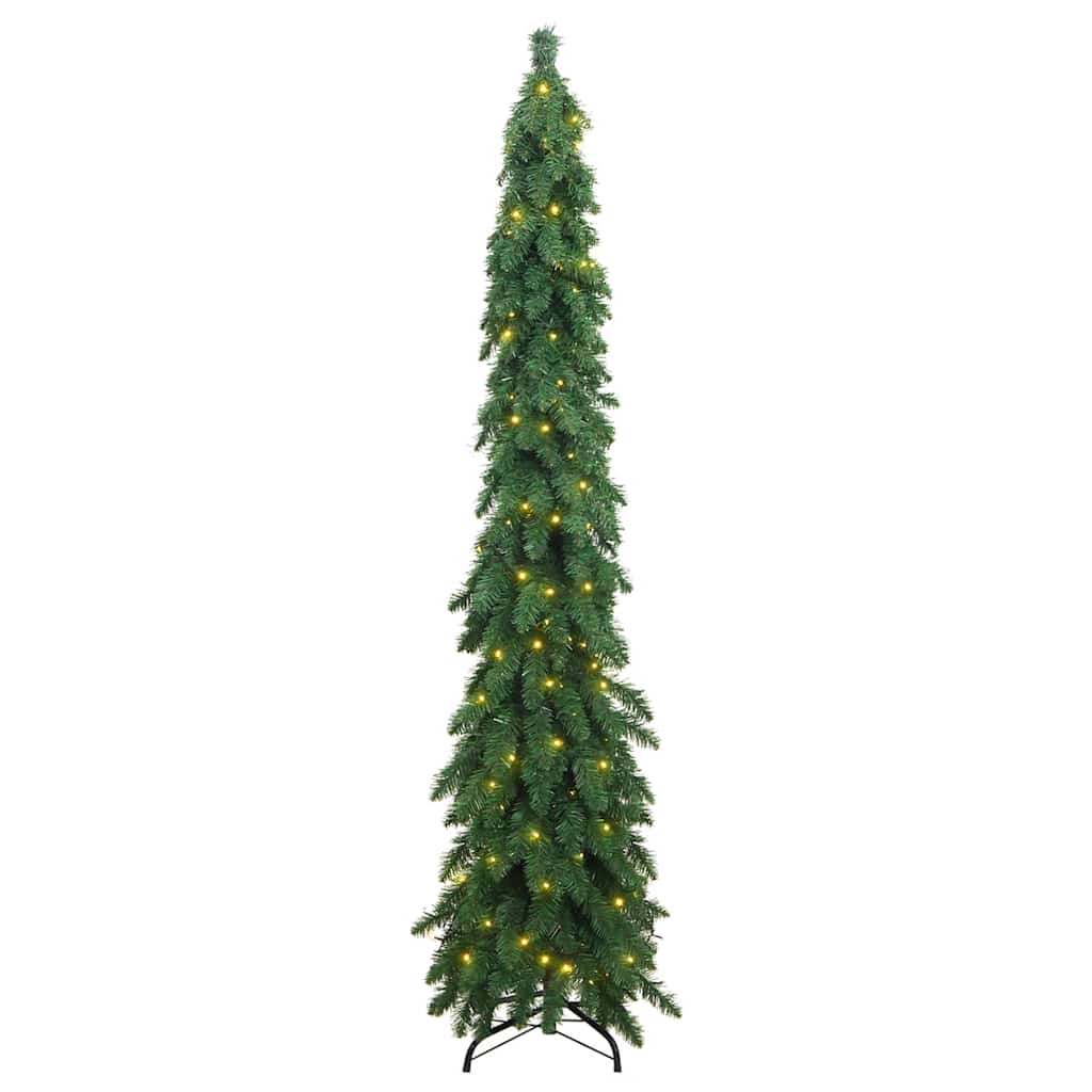 Künstlicher Weihnachtsbaum mit Beleuchtung 130 LEDs 210 cm