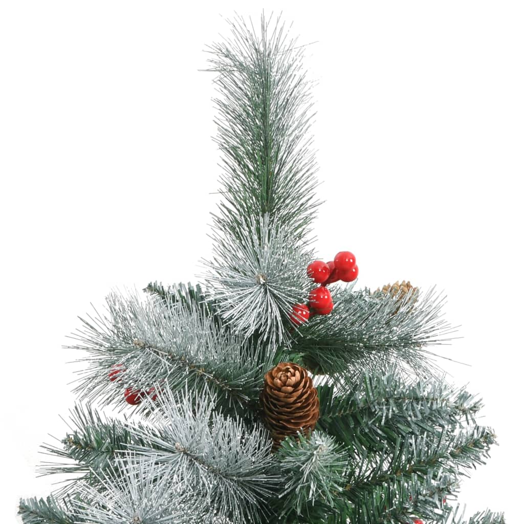 Künstlicher Weihnachtsbaum Klappbar mit Zapfen & Beeren 240 cm