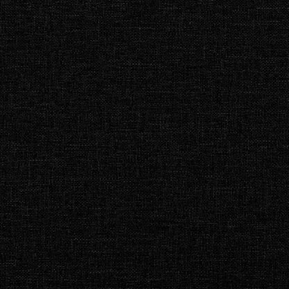 Tagesbett mit Matratze Schwarz 80x200 cm Stoff