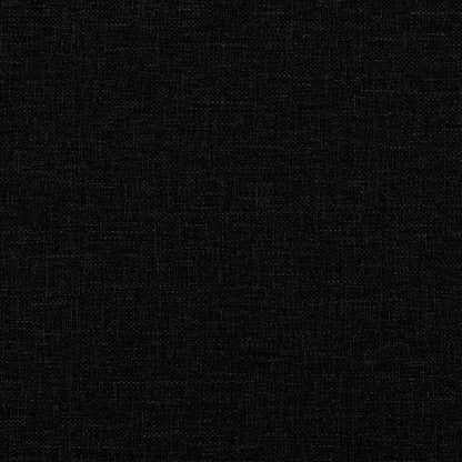 Tagesbett Ausziehbar Schwarz 100x200 cm Stoff