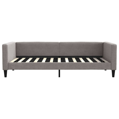 Tagesbett Ausziehbar Taupe 100x200 cm Stoff