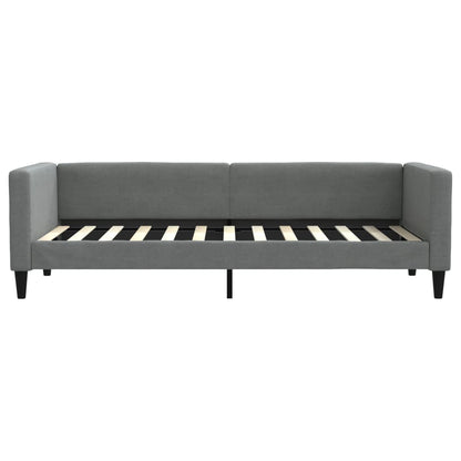 Tagesbett Ausziehbar mit Schubladen Dunkelgrau 80x200 cm Stoff