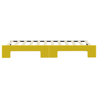 Tagesbett Ausziehbar Gelb 80x200 cm Samt