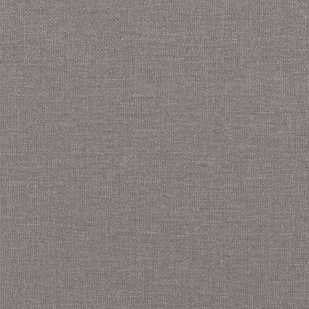 Tagesbett Ausziehbar Taupe 100x200 cm Stoff