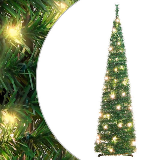 Pop-Up-Weihnachtsbaum Künstlich 50 LEDs Grün 120 cm