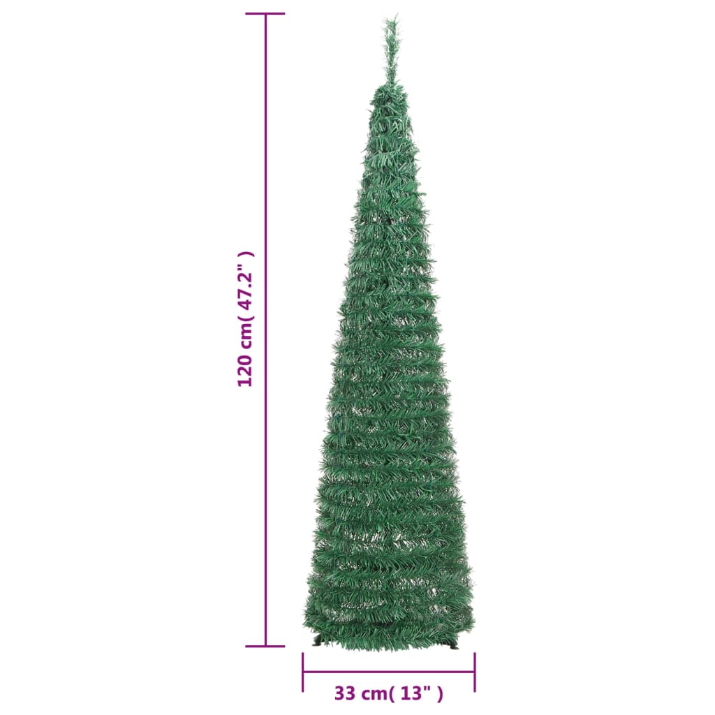 Pop-Up-Weihnachtsbaum Künstlich 50 LEDs Grün 120 cm