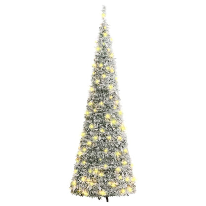 Pop-Up-Weihnachtsbaum Künstlich Beschneit 50 LEDs 120 cm