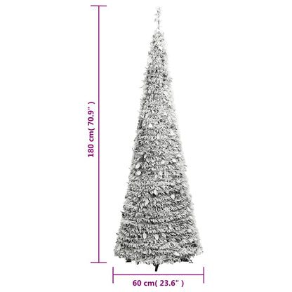 Pop-Up-Weihnachtsbaum Künstlich Beschneit 150 LEDs 180 cm