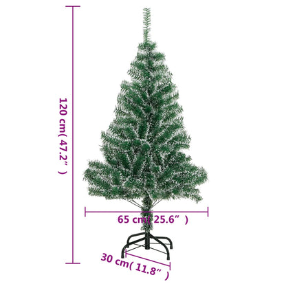 Künstlicher Weihnachtsbaum Beschneit Grün 120 cm