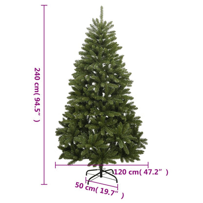 Künstlicher Weihnachtsbaum Klappbar mit Ständer Grün 240 cm