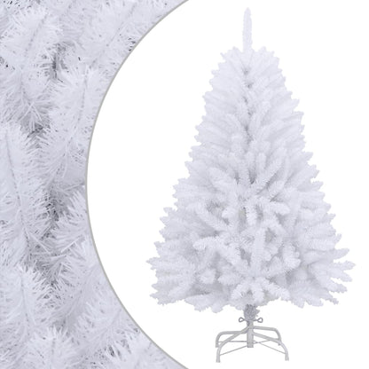 Künstlicher Weihnachtsbaum Klappbar mit Ständer Weiß 150 cm