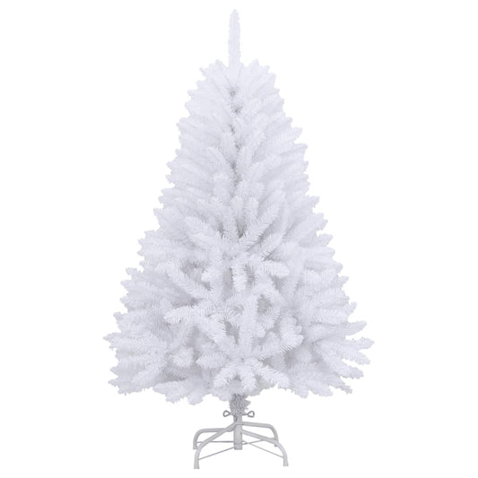 Künstlicher Weihnachtsbaum Klappbar mit Ständer Weiß 150 cm