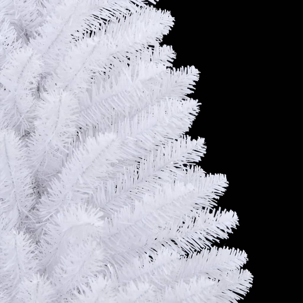 Künstlicher Weihnachtsbaum Klappbar mit Ständer Weiß 150 cm