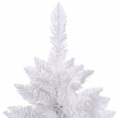 Künstlicher Weihnachtsbaum Klappbar mit Ständer Weiß 210 cm