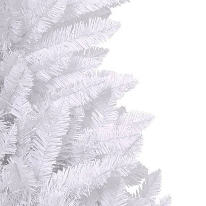 Künstlicher Weihnachtsbaum Klappbar mit Ständer Weiß 210 cm