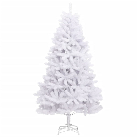 Künstlicher Weihnachtsbaum Klappbar mit Ständer Weiß 240 cm