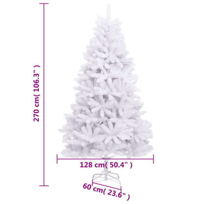 Künstlicher Weihnachtsbaum Klappbar mit Ständer Weiß 270 cm