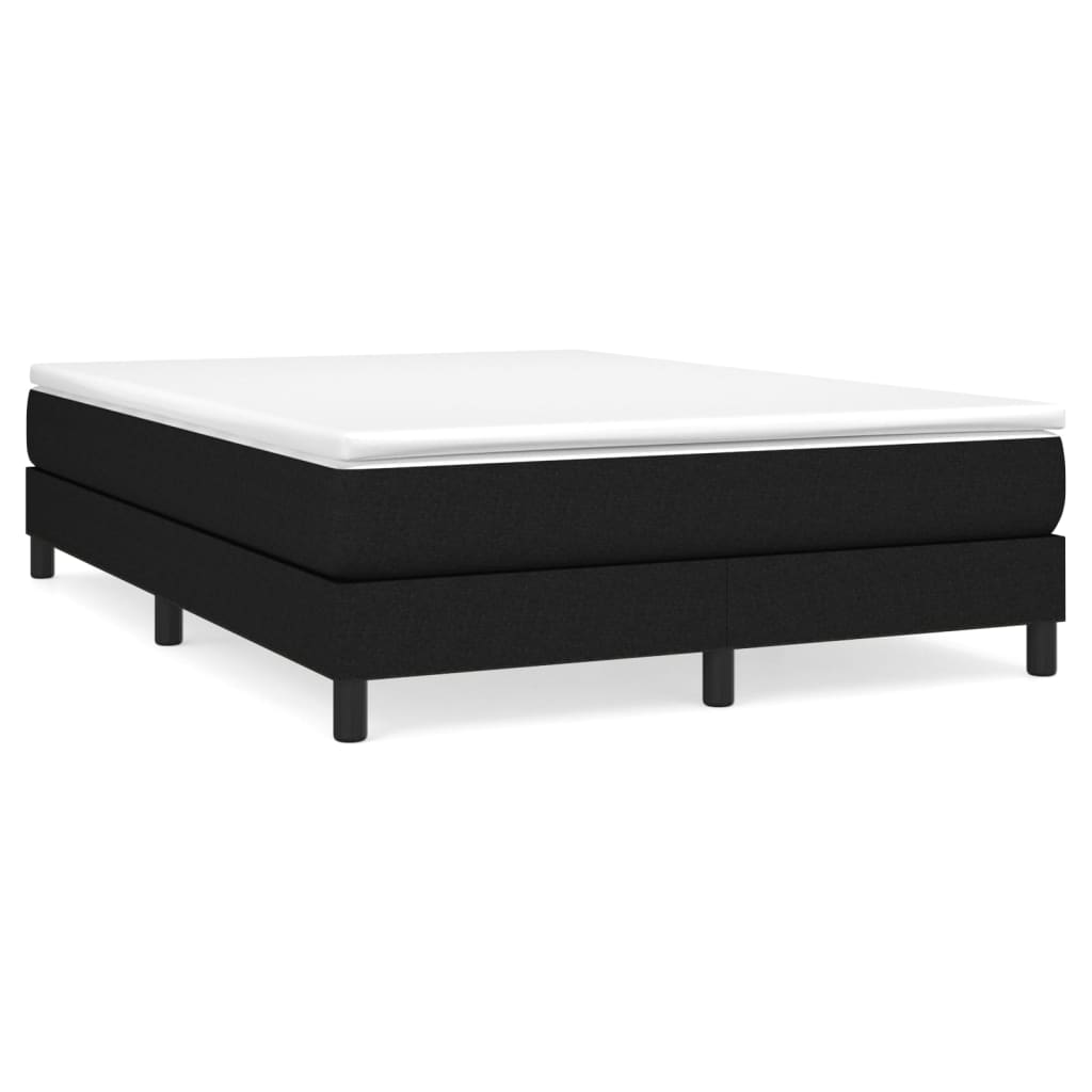 Boxspringbett mit Matratze Schwarz 160x200 cm Stoff