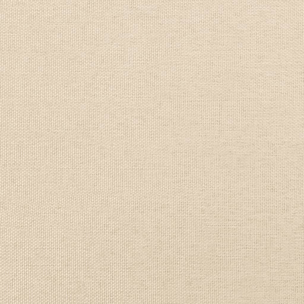 Boxspringbett mit Matratze Creme 100x200 cm Stoff