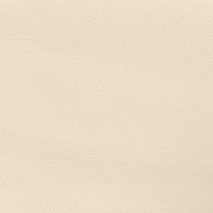Boxspringbett mit Matratze Creme 100x200 cm Kunstleder