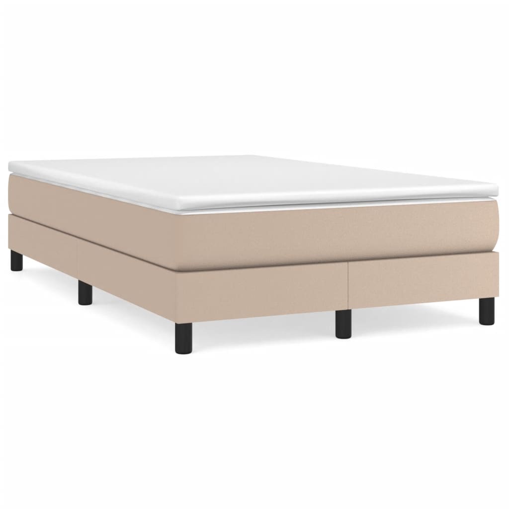 Boxspringbett Matratze Cappuccino-Braun 120x200cm Kunstleder