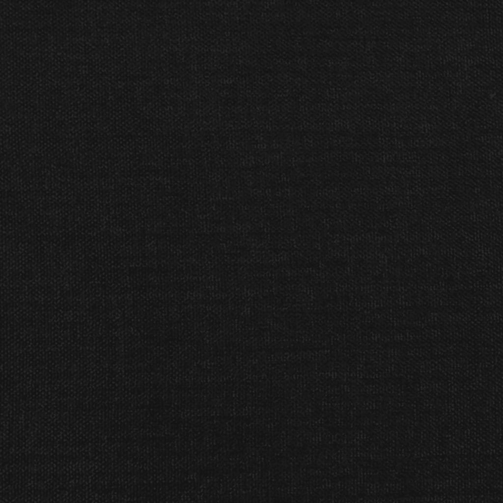 Boxspringbett mit Matratze Schwarz 80x200 cm Stoff