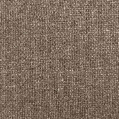 Boxspringbett mit Matratze Taupe 80x200 cm Stoff