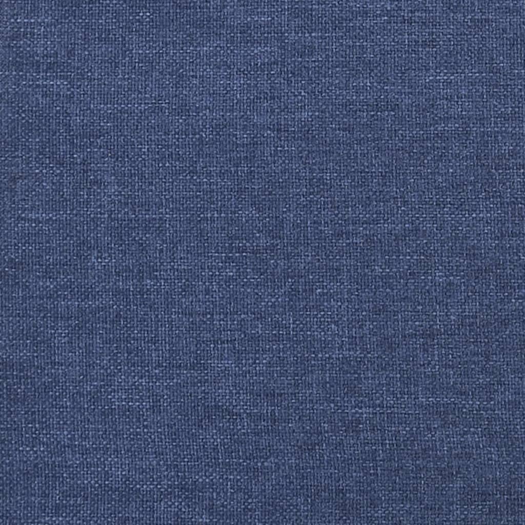 Boxspringbett mit Matratze Blau 80x200 cm Stoff