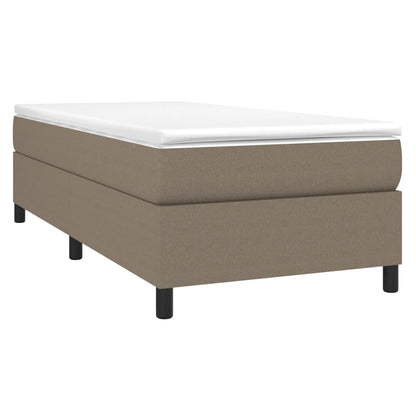 Boxspringbett mit Matratze Taupe 90x190 cm Stoff