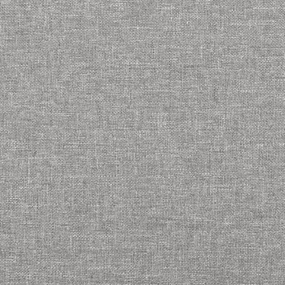 Boxspringbett mit Matratze Hellgrau 100x200 cm Stoff