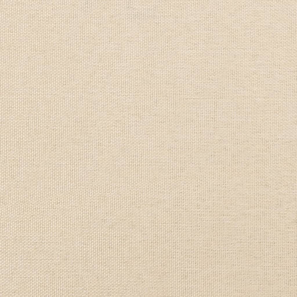 Boxspringbett mit Matratze Creme 120x200 cm Stoff